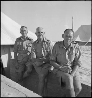 Medical officers at 2 NZ General Hospital, Egypt - Photograph M D Elias