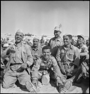 Italian POWs taken in Allied offensive in Western Desert,Egypt - Photograph taken by H Paton