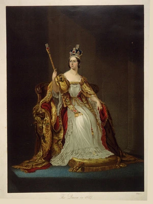 Artist unknown :The Queen in 1837. Plate 1. [1837?]