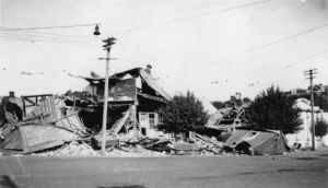 Building(s?) in ruins after the 1931 Hawke's Bay earthquake, Napier