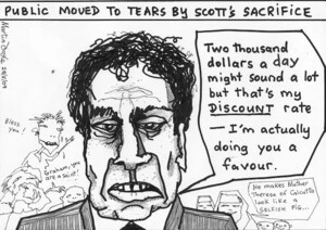 Public moved to tears by Scott's sacrifice. 28 May 2009