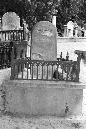 The grave of Grace Wilkins and Adam Miller, plot 102.P, Sydney Street Cemetery.