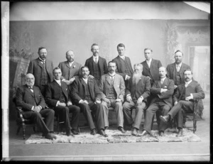 Wanganui Borough Council members - Photograph taken by Frank James Denton