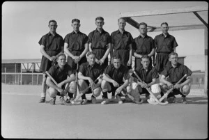 NZ Maadi Camp Hockey Team, Egypt, World War II - Photograph taken by W Timmins