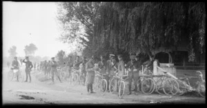 Soldiers of the New Zealand Cycle Corps, during World War I