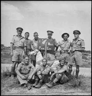 Personnel of the 1st New Zealand Mule Pack Company, Tunisia - Photograph taken by M D Elias