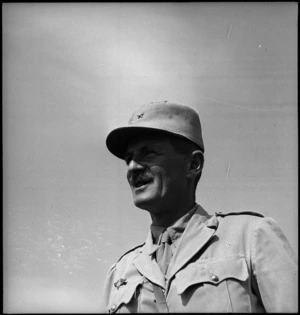 General Phillippe Leclerc after his long march from Lamy, World War II - Photograph taken by M D Elias
