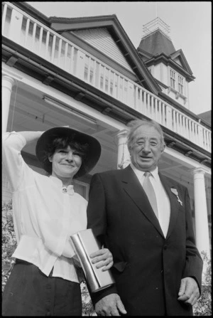 Barry Crump and his wife Maggie - Photograph taken by John Nicholson