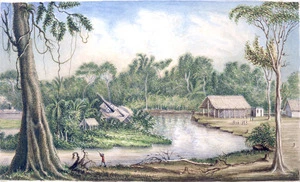 [Tempsky, Gustavus Ferdinand von] 1828-1868 :Savolo Creek, Grey Town river [1856]