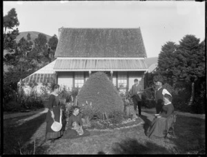 Group in a garden