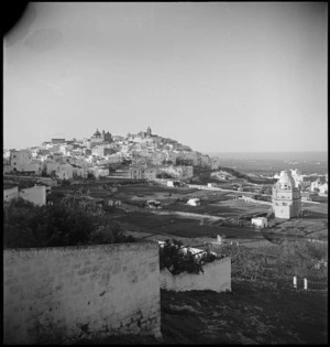Italian village of Ostuni perched on a hillside - Photograph taken by George Kaye