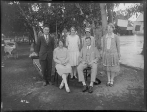 Group photograph taken during Clive School 50th Anniversary Celebrations, Hawkes Bay