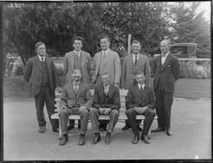 Group photograph taken during Clive School 50th Anniversary Celebrations, Hawkes Bay