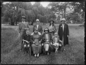 Family group photograph during Clive School 50th Anniversary Celebrations, Hawkes Bay