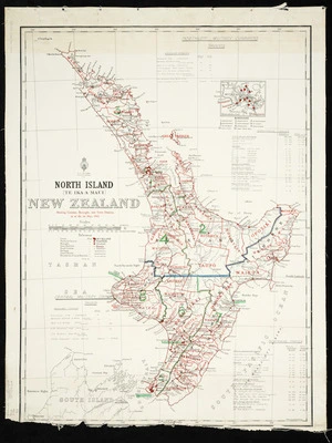[Creator unknown] : North Island military command districts [map with ms annotations]. 1935.