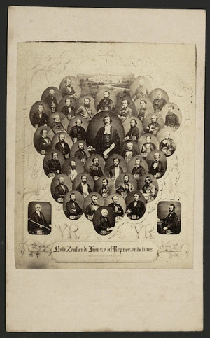 Collage of portraits of the New Zealand House of Representatives