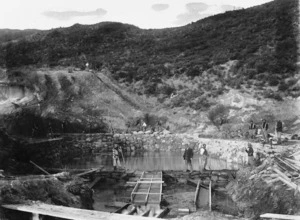 Rotorua reservoir under construction