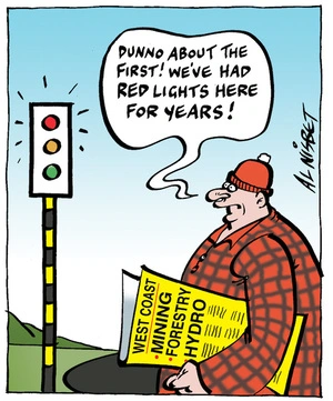 "Dunno about the first! We've had red lights here for years!" [[8]June 2009]