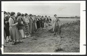 Country Girls Club members at a course on farming practices