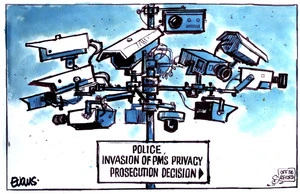 Evans, Malcolm Paul, 1945- :Police, invasion of PM's privacy prosecution decision. 26 March 2012