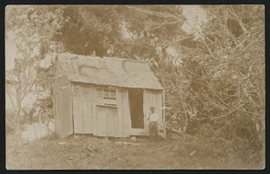 Thomas Bibby outside the Lunesdale whare