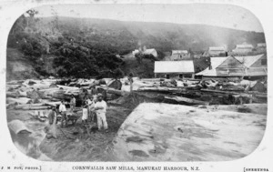 Group at Cornwallis sawmills