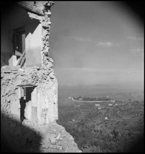 View towards Sangro River Valley from the town of Atessa, Italy, World War II - Photograph taken by George Kaye