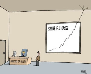 Swine flu cases. 7 July 2009