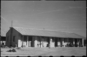 Exterior of the Medical Inspection Room at the NZ Base Camp, Maadi, Egypt, World War II - Photograph taken by George Bull
