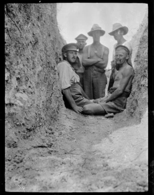 Men in a trench, Gallipoli Peninsula, Turkey