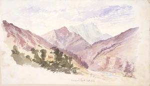 Hodgkins, William Mathew, 1833-1898 :Simpson's Creek, Wakatip. [ca 1870]