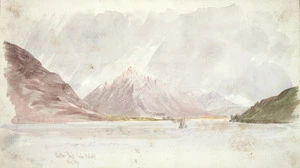 Hodgkins, William Mathew, 1833-1898 :Walter Peak, Lake Wakatip. [1860-1895]