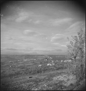 General view of the country near Castelfrentano, Italy, during World War II - Photograph taken by George Kaye