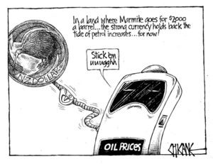 Winter, Mark 1958- :In a land where Marmite goes for $2,000 a barrel...the strong currency holds back the tide of petrol increases...for now! 2 March 2012