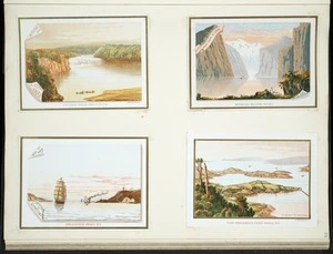 Archibald Dudingston Willis (Firm) :Waitangi Falls (Bay of Islands). Entering Milford Sound. Wellington Heads, N.Z. Port Chalmers and Otago Heads, N.Z. [ca 1885].