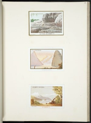 Archibald Dudingston Willis (Firm) :White Terrace, Lake Rotomahana, N.Z. In Milford Sound. Lake Manapouri, N.Z. [ca 1885]