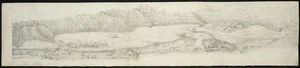 [Hilliard, George Richard] b 1801 :[Panorama of Port Nicholson 1841. Part 5 Thorndon Quay and Bolton Row; and 6, Thorndon Quay, Pipitea Pa and the Immigration Barracks].]