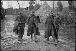 German prisoners brought in on Christmas morning on the Italian Front, World War II - Photograph taken by George Kaye