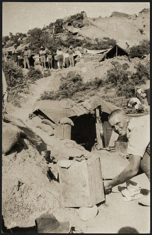 Trooper Frank Reginald Corrie of Wellington Mounted Rifles, at Chunuk Bair, Gallipoli, Turkey, during World War I