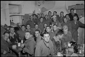 NZ PRS Field Section on Christmas Eve, Italy, World War II - Photograph taken by George Kaye