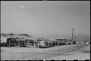 General view of the Garrison Engineers yard looking north at Maadi Camp, Egypt, World War II - Photograph taken by George Bull