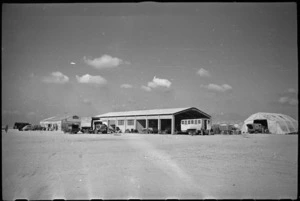 Fitters bay and workshop of the NZ Electrical and Mechanical Engineers at Maadi Camp, Egypt - Photograph taken by George Bull