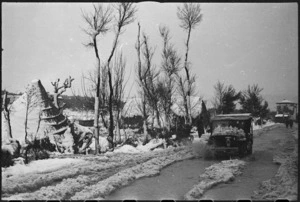 Heavy fall of snow on the Italian Front, World War II - Photograph taken by George Kaye