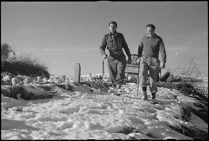 Winter conditions in Italy, World War II - Photograph taken by George Kaye