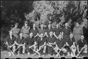 NZ Maadi Camp Hockey Team, Egypt, World War II - Photograph taken by G Bull