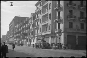 Part of the buildings that house the general headquarters of the British Troops in Egypt, World War II - Photograph taken by George Bull