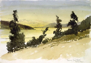 Hodgkins, William Mathew, 1833-1898 :Evening from Waira, Ravensbourne. [1880s?].