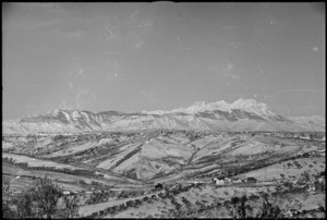 Looking towards German held town of Orsogna, Italy, World War II - Photograph taken by George Kaye