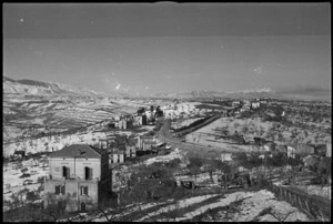 View from the town of Castelfrentano, Italy, including area where NZ troops engaged during World War II - Photograph taken by George Kaye