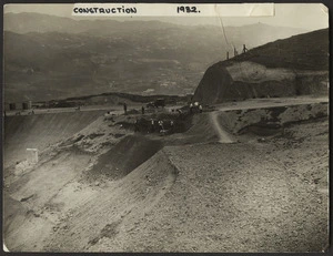 Creator unknown: Photograph of road construction, Wellington